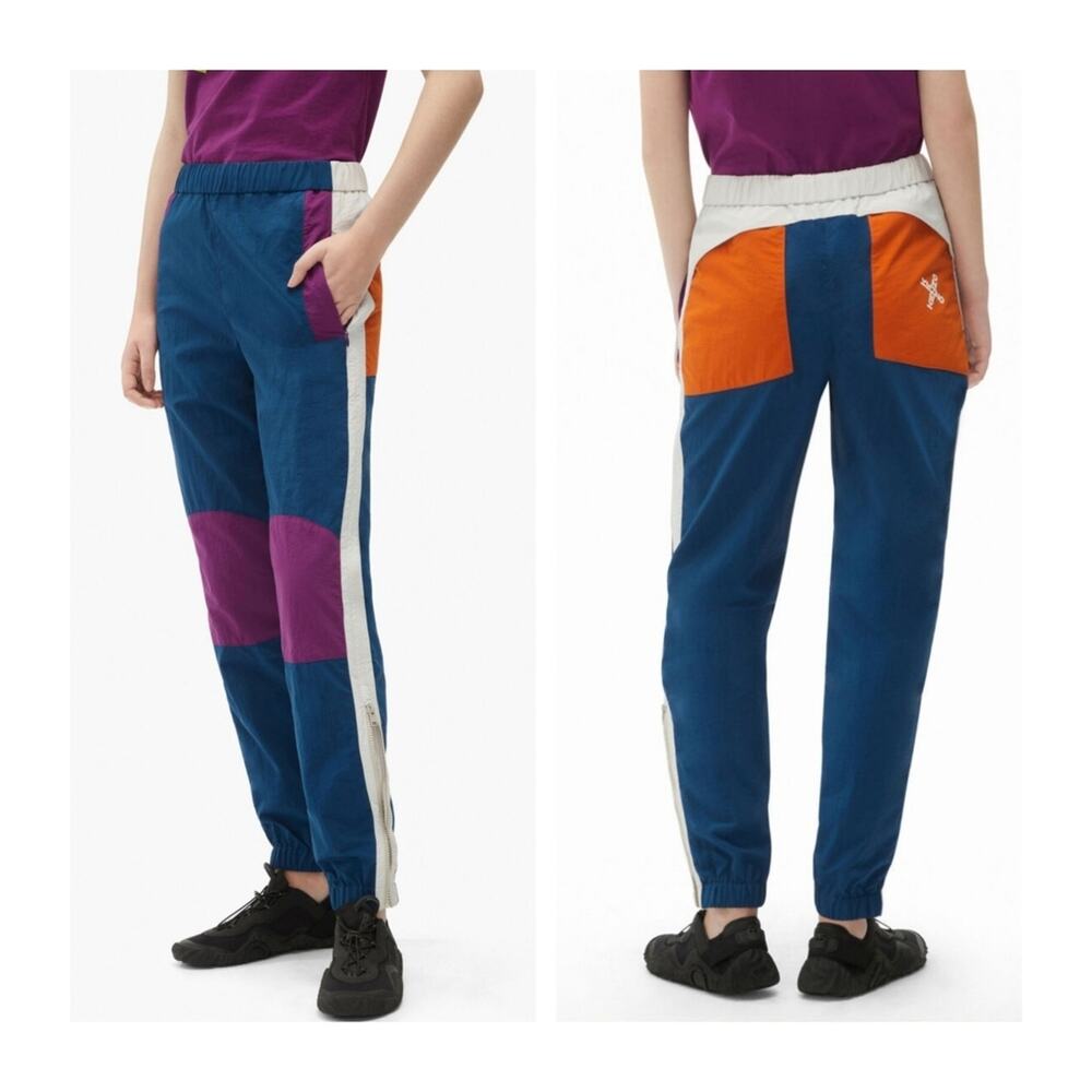 KENZO Sport tracksuit Colorblock trousers Size 34 Retro